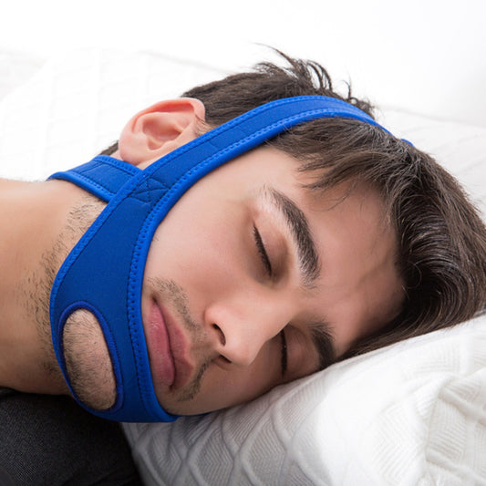 Velcro anti-snoring chin strap